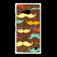 Coque Nokia Lumia 735 Fond en moustache