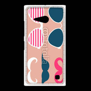 Coque Nokia Lumia 735 Moustache et lunettes 5