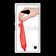 Coque Nokia Lumia 735 préservatif rouge