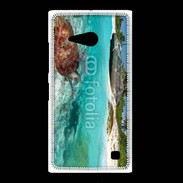 Coque Nokia Lumia 735 Belle plage avec tortue