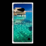 Coque Nokia Lumia 735 Bungalow sur l'eau des tropiques