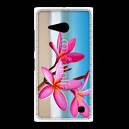 Coque Nokia Lumia 735 Fleurs à la plage