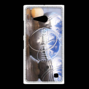 Coque Nokia Lumia 735 Boule de pétanque chromée