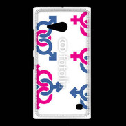 Coque Nokia Lumia 735 Symboles homme femme