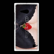 Coque Nokia Lumia 735 soutien gorge avec une fraise