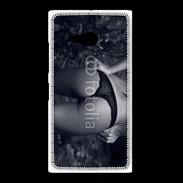 Coque Nokia Lumia 735 Belle fesse en noir et blanc 15