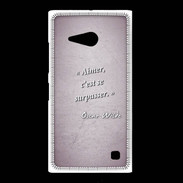 Coque Nokia Lumia 735 Aimer Rose Citation Oscar Wilde