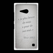 Coque Nokia Lumia 735 Brave Gris Citation Oscar Wilde