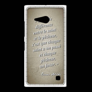 Coque Nokia Lumia 735 Saint pêcheur Sepia Citation Oscar Wilde