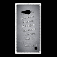 Coque Nokia Lumia 735 Avis gens Noir Citation Oscar Wilde