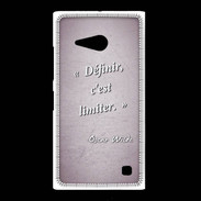 Coque Nokia Lumia 735 Définir Rose Citation Oscar Wilde