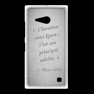 Coque Nokia Lumia 735 Emotion égarée Gris Citation Oscar Wilde