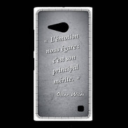 Coque Nokia Lumia 735 Emotion égarée Noir Citation Oscar Wilde