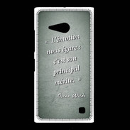 Coque Nokia Lumia 735 Emotion égarée Vert Citation Oscar Wilde