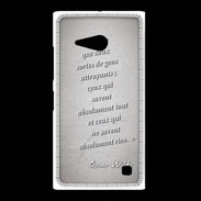 Coque Nokia Lumia 735 Gens attrayants Gris Citation Oscar Wilde