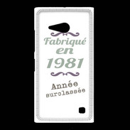 Coque Nokia Lumia 735 Fabriqué en 1981 ZG