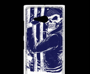 Coque Nokia Lumia 735 Tête de mort Biker USA