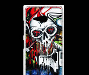 Coque Nokia Lumia 735 Tête de mort Graffiti couleur