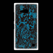 Coque Nokia Lumia 735 Skull and bones Bleu