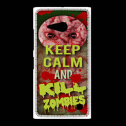 Coque Nokia Lumia 735 Keep Calm and Kill Zombies Cervelle