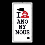 Coque Nokia Lumia 735 I love anonymous