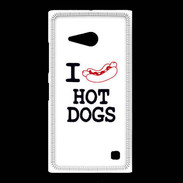 Coque Nokia Lumia 735 I love Hot Dogs