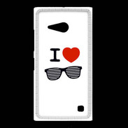Coque Nokia Lumia 735 I love Lunette Fun