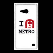 Coque Nokia Lumia 735 I love Metro
