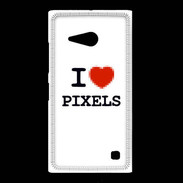 Coque Nokia Lumia 735 I love Pixels