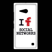 Coque Nokia Lumia 735 I love Social Net