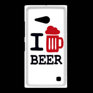 Coque Nokia Lumia 735 I love Beer