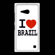 Coque Nokia Lumia 735 I love Brazil