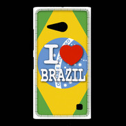 Coque Nokia Lumia 735 I love Brazil 3