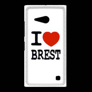 Coque Nokia Lumia 735 I love Brest