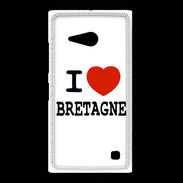 Coque Nokia Lumia 735 I love Bretagne