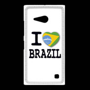 Coque Nokia Lumia 735 I love Brazil 2