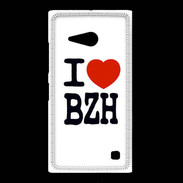 Coque Nokia Lumia 735 I love BZH