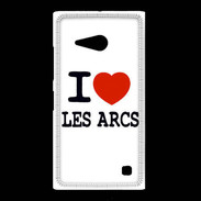 Coque Nokia Lumia 735 I love Les Arcs