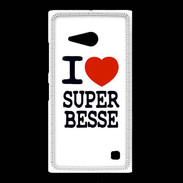 Coque Nokia Lumia 735 I love Super Besse