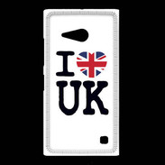 Coque Nokia Lumia 735 I love UK 3
