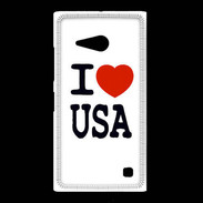 Coque Nokia Lumia 735 I love USA