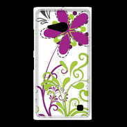 Coque Nokia Lumia 735 motif floral vert