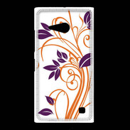 Coque Nokia Lumia 735 motif flora violet