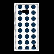 Coque Nokia Lumia 735 pois bleu marine