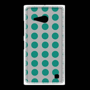 Coque Nokia Lumia 735 pois gris & turquoise