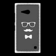 Coque Nokia Lumia 735 moustache & noeud 2