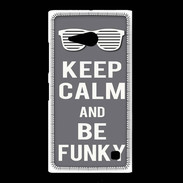 Coque Nokia Lumia 735 Keep Calm Funky Gris
