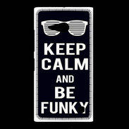 Coque Nokia Lumia 735 Keep Calm Funky Noir