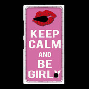 Coque Nokia Lumia 735 Keep Calm Girly Rose