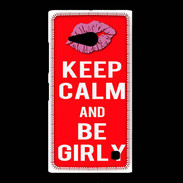 Coque Nokia Lumia 735 Keep calm Girly Rouge